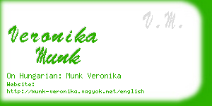 veronika munk business card